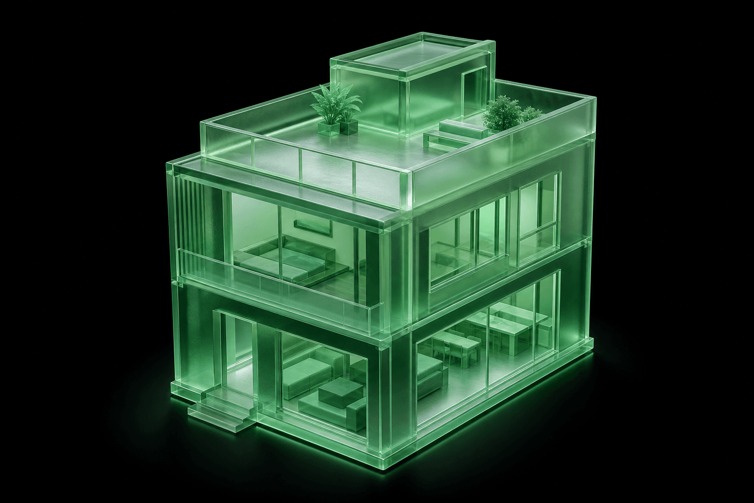 Downtown Loft — glass model